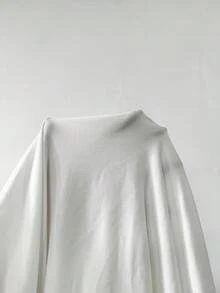 INAWLY 女士撞色刺绣不对称领短袖T恤