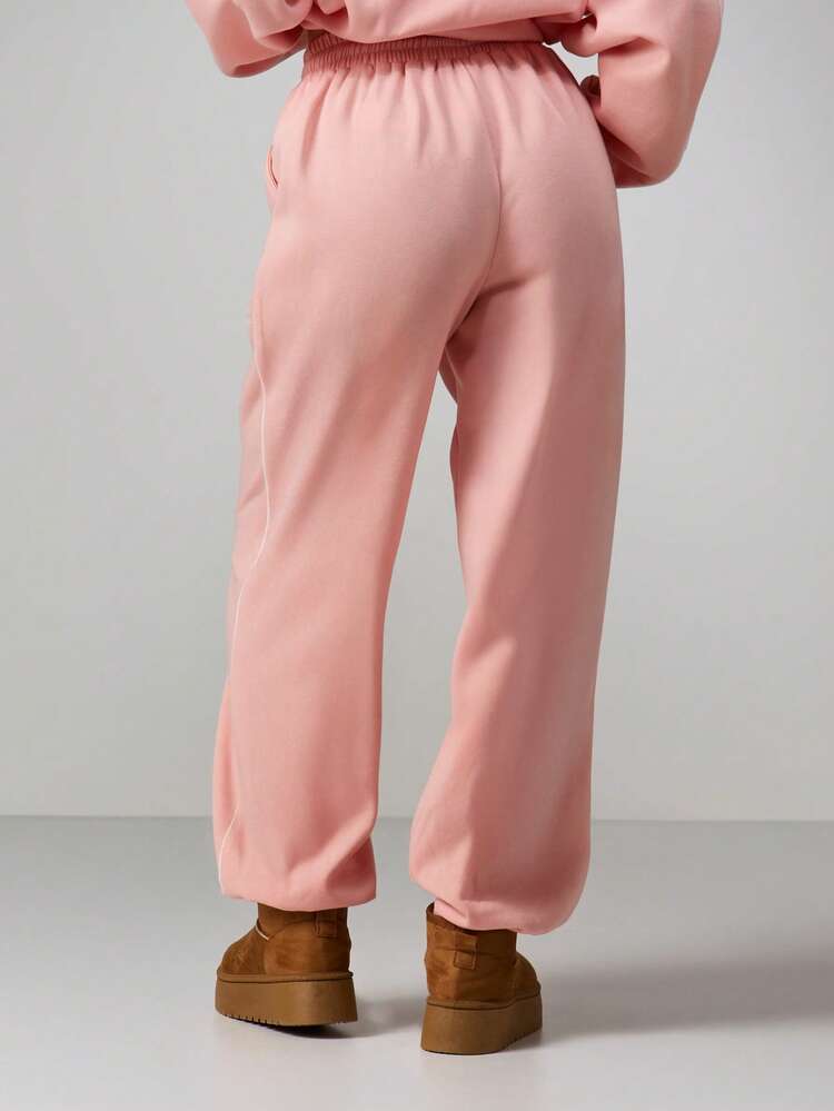 Missguided x Playboy Logo Drawstring Joggers Cuffed Sweatpants With Mountain Print Graphics