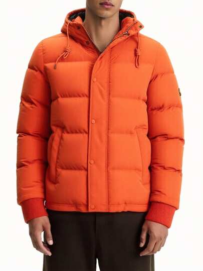 Superdry Everest Men's Short Puffer Jacket Orange
