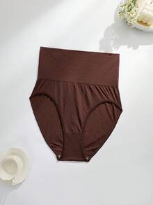 NudeFit Women's Plus Size Shapewear Bottoms High-Waisted Briefs - Chocolate Brown - View 6