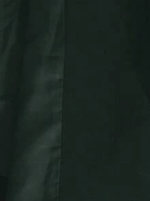 GENKIRA Autumn/Winter British Style Double-Layer Elastic Patchwork Faux Fur Long Loose Jacket - Green - View 8