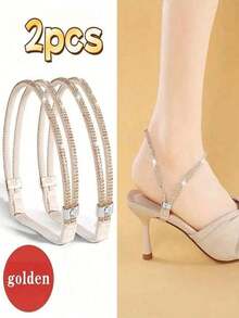 女士高跟防滑鞋带，弹性免系带鞋带，多色可选 - 彩色 - 查看 13