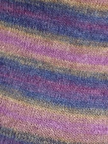 Aloruh Damen Neuer Rundhals Blau Batik Gestreift Figurbetont Langarm Pullover, Herbst/Winter