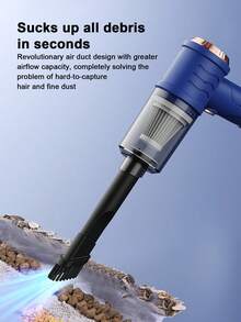 Teckwe Aspiradora inalámbrica con funciones de succión y soplado. Potente succión para uso doméstico y en el automóvil. Amigable con las mascotas. Aspiradora compacta y multifuncional. Capacidad de batería: 2000 mAh - Multicolor - Ver 8