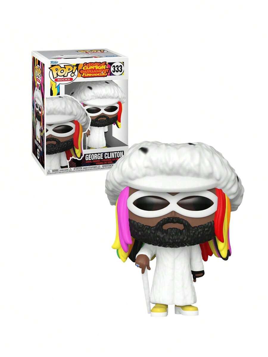 Funko Pop! Rocks: George Clinton - Vinyl-Sammelfigur - Geschenkidee - Offizielle Handelswaren - Spielzeug Für Kinder Und Erwachsene - Music Fans - Modellfigur Für Sammler Und Display - Multifärgad - Visa 1