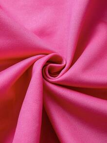 THE POWERPUFF GIRLS X SHEIN 小女孩卡通花朵、泡泡、毛茛图案连帽衫和运动裤套装，秋冬季 - 粉色 - 查看 7