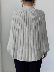 Selianne 女士优雅高品质针织开衫，金属纽扣设计，简约大方，适合秋冬季穿着。 - 淺灰色 - 查看 4
