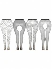 4入組大尺寸網襪