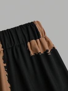 EMERY ROSE Quần ống rộng cạp cao in hoa cỡ lớn, kiểu dáng tối giản cho mặc hàng ngày, trang phục mùa xuân Valentine cho nữ, quần áo đơn giản dễ thương cho ngày lễ tình nhân, trang phục lễ hội, quần palazzo thanh lịch cho nữ. - Nhiều màu - Xem 4