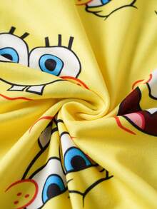 SpongeBob SquarePants | SHEIN Women Cartoon Pattern Camisole Top And Long Pants Pajama Set