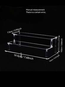 Klares Acryl Kosmetikregal - Mehrstöckiger Organizer für Make-up und Pflegeprodukte, großer Kapazität Schminktisch Aufbewahrungsständer - Verschiedenfarbig - Übersicht 4