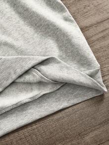 Resyla 女士仿珍珠蝴蝶结装饰休闲圆领运动衫，适合秋冬季、日常通勤、户外、女性礼物、兄弟姐妹礼物、姐妹礼物、妈妈礼物、母亲节礼物 - 深灰色 - 查看 5