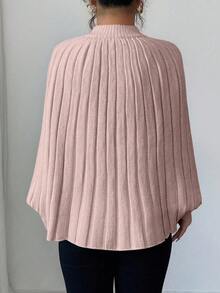 Elenzga 女士优雅针织开衫，金属纽扣设计，简约而精致，适合秋冬季 - 粉色 - 查看 4