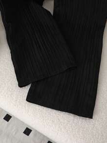 2pcs/Set Tween Girls Casual Sweet Cute Textured Bubble Crinkle Fabric Camisole Top & Loose Wide Leg Pants Set, Suitable For Daily, Commute, Holiday, Sisterly Street Style, Spring/Summer - Multicolor - View 8