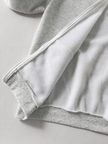 Áo nỉ có mũ trùm đầu in họa tiết đa năng dành cho bé trai tuổi teen - Xám - Xem 5