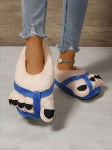 Joivida Fun And Novel Plush Slippers With A Soft, Creative Sole That Slides Into Winter Shoes, Comfortable And Warm Home Slippers.