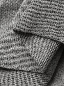 DAZY Femmes Couleur Unie Manches Longues Décontracté Coupe Ample Pull Basique, Automne/Hiver