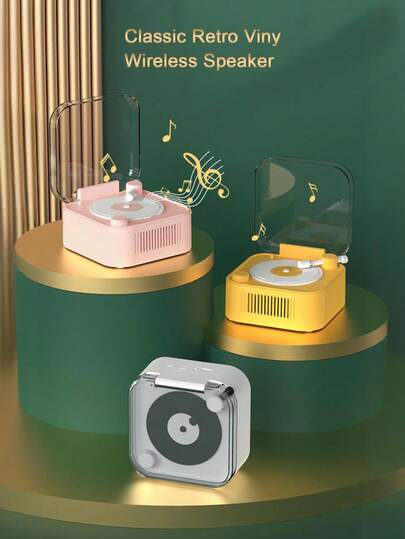 Teckwe New Vintage-Inspired Wireless Speaker, Perfect For Creating An Outdoor Home Atmosphere. Boasting High Aesthetic Appeal, This Wireless Speaker Makes An Ideal Gift.(Battery Capacity: 1200mAh)