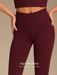 GLOWMODE 26英寸冬季修身罗纹高腰紧身裤，适合瑜伽、普拉提、日常休闲穿着