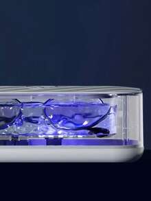 Teckwe Multifunctional Ultrasonic Cleaner For Eyeglasses, Jewelry, And Makeup Brushes Portable Mini Electric Cleaning Box