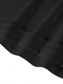 Easithlete 3pcs/Set Plus Size Women Solid Color Round Neck Sports Racerback Tank Tops - Black - View 4