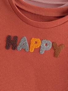 Loomiva 3件套女婴彩虹图案针织柔软圆领长袖套头卫衣套装 - 彩色 - 查看 4