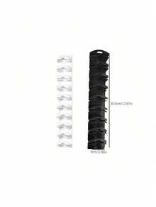 1/2pcs Heavy Duty 10-Tier Baseball Cap Organizer Rack, Sturdy Hanging Storage Holder For Hats, Suitable For Door, Cabinet, Wall And Entryway, Practical Home Storage Accessory - Multicolor - View 4
