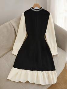 Nuevo vestido casual versátil y de moda para mujer, primavera/verano - Blanco - Ver 2