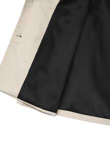 Manfinity CasualCool Men's Casual Solid Color Single-Breasted Jacket, Autumn Casual Men Cream Men Autumn Fall/Winter Beige Shacket Men Long Sleeve Jacket Old Money,Daily Leisure, Weekend Trips, Outdoor Activities, Travel Expeditions, Relaxed Work Environments Or Semi-Formal Occasions,Boyfriend/Husband Gift, Anniversary Gift Christmas - Beige - View 7