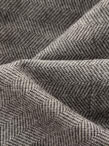 SHEIN PETITE Women's Retro Low-Waist Herringbone A-Line Skirt