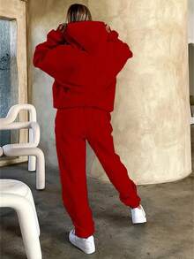 Women Two-Piece Outfits - Red - View 6