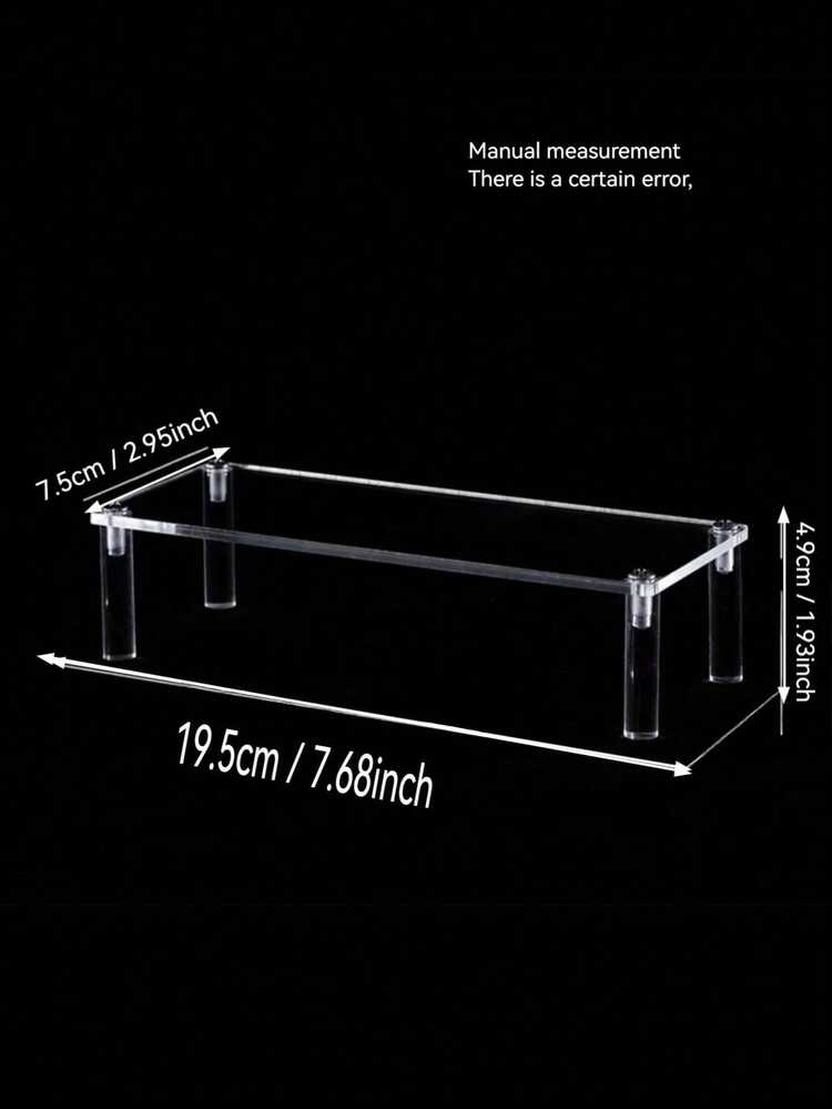 透明亚克力化妆品收纳架 - 多层整理架，适用于化妆品和护肤品，大容量梳妆台展示架 - 彩色 - 查看 3