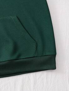 Áo nỉ màu hồng thêu nơ dễ thương dành cho bé gái tuổi teen - Màu xanh lá cây đậm - Xem 3