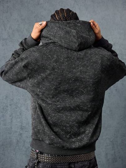 Street Life Men's Dark Graphic Print Hoodie Sweatshirt