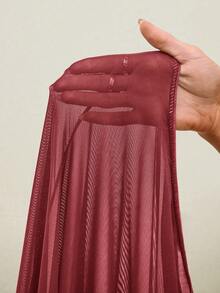 Bonvoyette Bộ đồ bơi hở lưng họa tiết hoa dành cho nữ - Màu Đỏ Sâu - Xem 6