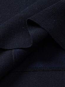 Manfinity Mode Men's Long Sleeve Thermal Lined Half-Zip Pullover Sweater With Thermal Lining, Autumn/Winter Men Sweater Top Jumper Knit Wear - Grey - View 6