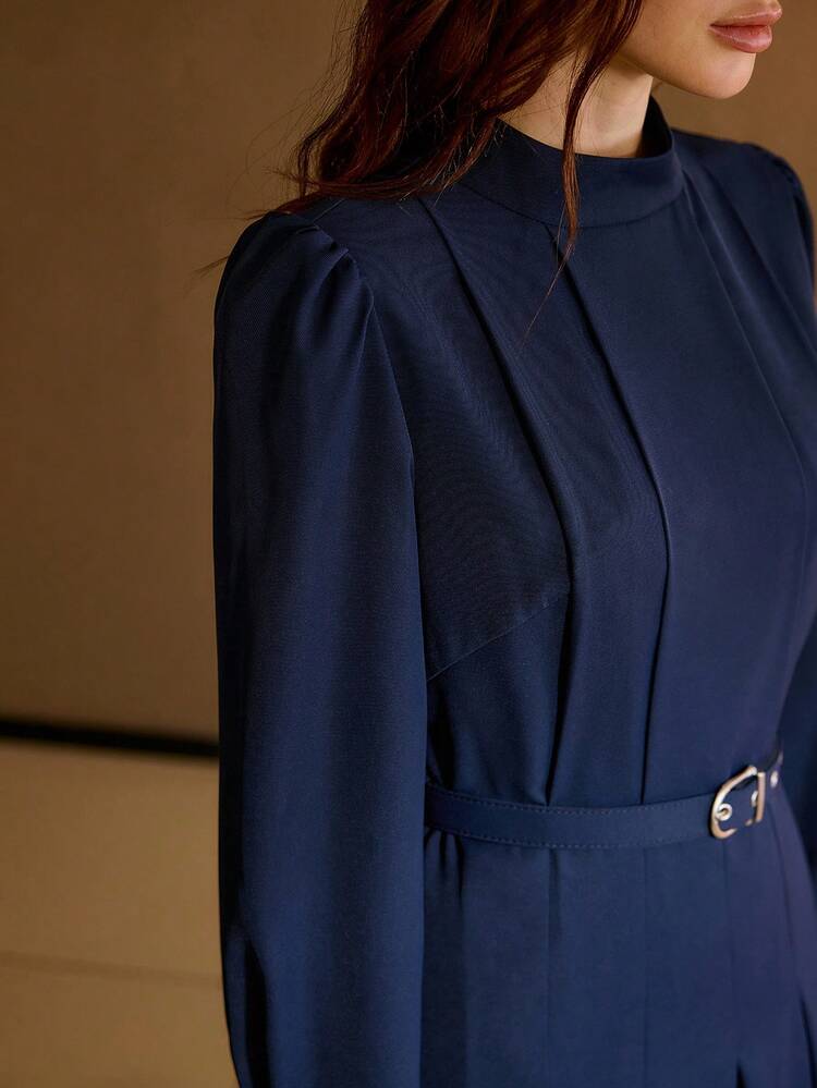ELEGANT FOLD PLEATED DRESS