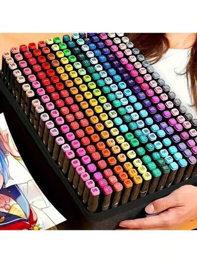 12/48/80/100/262 Color Touchhero Metal Marker Pen, With Multiple Bright Colors And Fine Tips - Versatile For Rock Art, Art, Glass, And Card Making