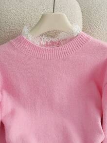 GlowEve Women Casual 2 In 1 Design Knit Sweater, Fashion & Versatile, Autumn/Winter - Pink - View 7