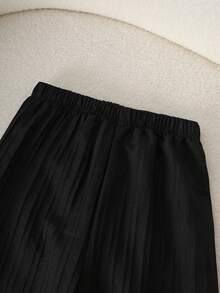 2pcs/Set Tween Girls Casual Sweet Cute Textured Bubble Crinkle Fabric Camisole Top & Loose Wide Leg Pants Set, Suitable For Daily, Commute, Holiday, Sisterly Street Style, Spring/Summer - Multicolor - View 7