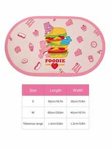 Care Bears X PETSIN 可爱卡通宠物餐垫，家用 - 粉色 - 查看 2