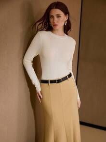 MOTF PREMIUM WOOL ROUND NECK SLIM FIT SWEATER