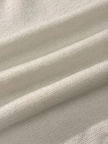 Attitoon 休闲极简风学院风小马标志刺绣女款白色开衫适合秋冬搭配 - 彩色 - 查看 6