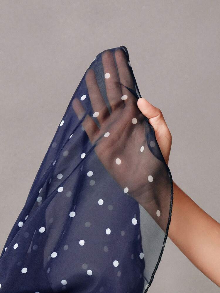 ヴィンテージ リボン ストラップ 長袖 シアー ウエスト フレア Aライン ミニドレス レディース