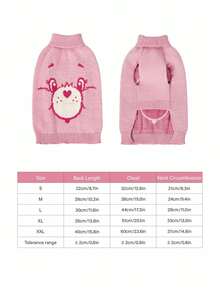 Care Bears X PETSIN 1pc Christmas Pet Cat Dog Universal Green Diamond Grid Elk Snowflake Cute Pattern Jacquard Knitted Elastic Comfortable Dog Christmas Sweater - Multicolor - View 5