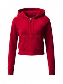Juicy Couture Women's Full Zip Hoodie Red - 中紫紅色 - 查看 4