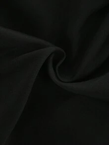 GlowEve CURVE 大码女式蕾丝边休闲短裤，配腰带 - 黑色 - 查看 4