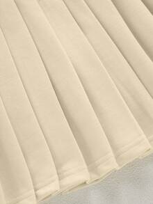 SHEIN Explorewe Váy dài tay in họa tiết tối giản dành cho bé gái - Màu vàng - Xem 8