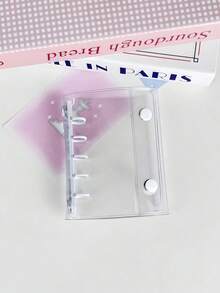 Juego de carpeta de anillas transparente Joivida M5, 10 fundas de doble cara, hojas de recambio, juego de cuaderno de anillas DIY, sello, pegatinas lindas, evento otaku, cuaderno de pegatinas, libro de pegatinas, estantería de pegatinas, recambio de libro de pegatinas, carpeta de pegatinas transparente - Multicolor - Ver 17