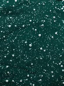 SHEIN Clasi Women's Fashionable Sexy Party V-Neck Ruffle Sleeve Short Sequin Dress - Green - View 7